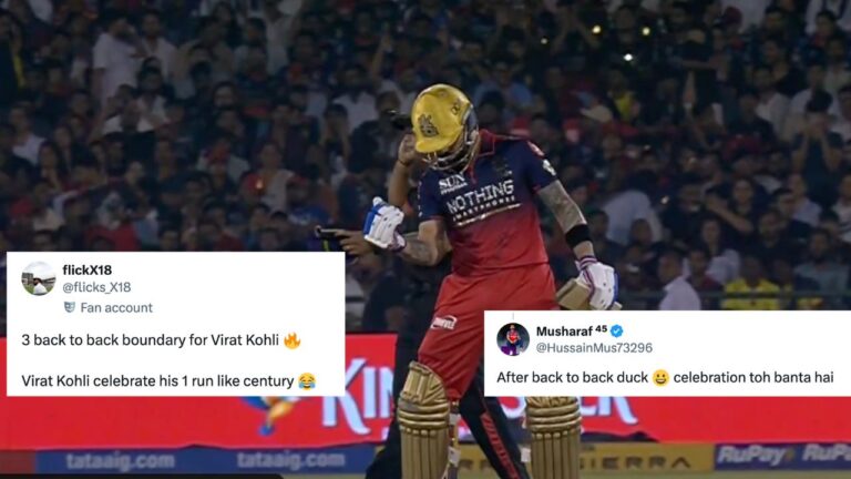 Virat Kohli’s Hilarious Celebration After First Run vs KKR Goes Viral