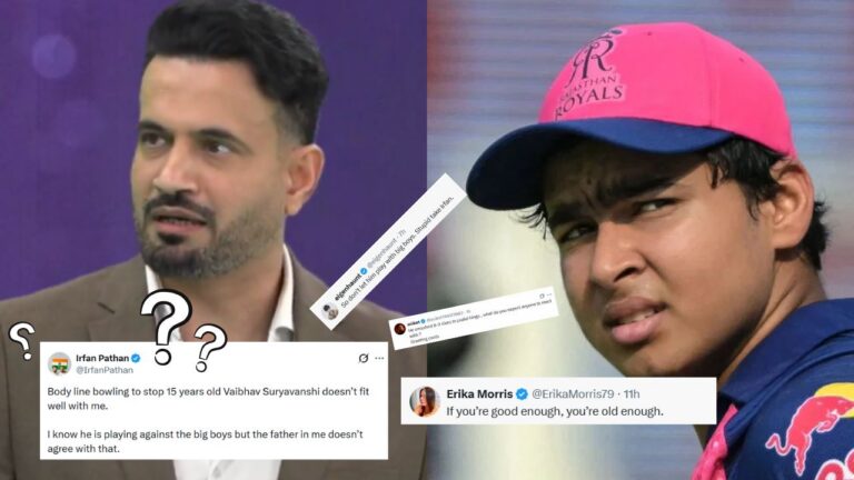 Irfan Pathan Thrashed For ‘Fatherly’ Defending Vaibhav Sooryavanshi – Irfan Pathan Faces Backlash Over Vaibhav Sooryavanshi Bodyline Debate