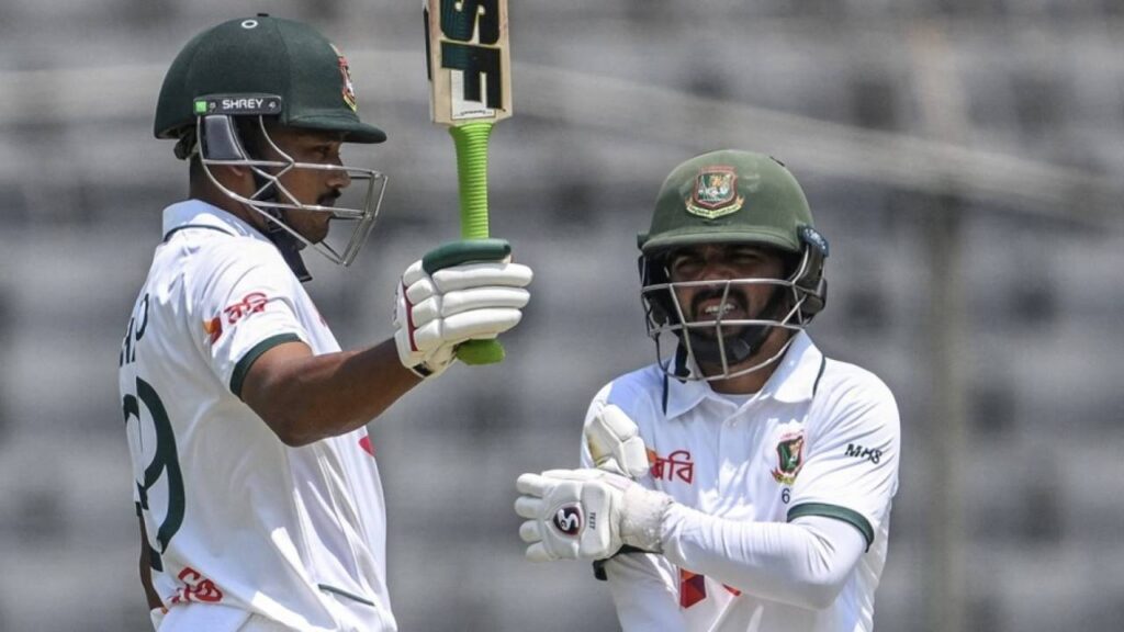 Shanto Century and Mominul Fifty Put Bangladesh in Control Against Pakistan