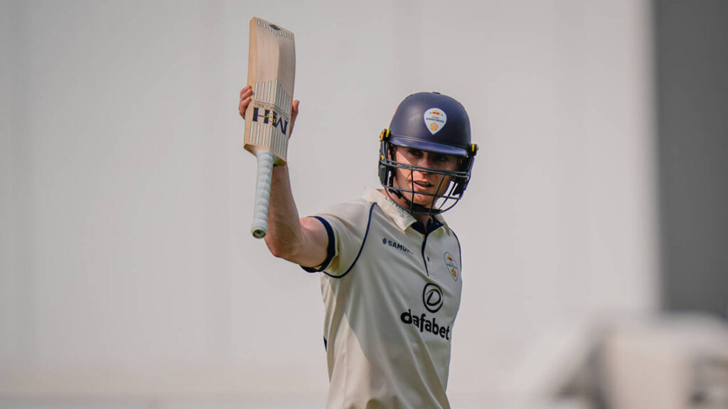 Brooke Guest Century Puts Derbyshire in Commanding Position Against Northants