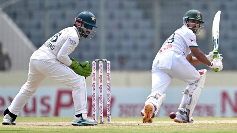 Shanto Leads Charge as Bangladesh Sets Pakistan 268-Run Target
