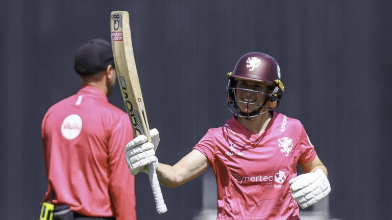 Luff toughs it out as Somerset battle back against Surrey in Vitality Blast