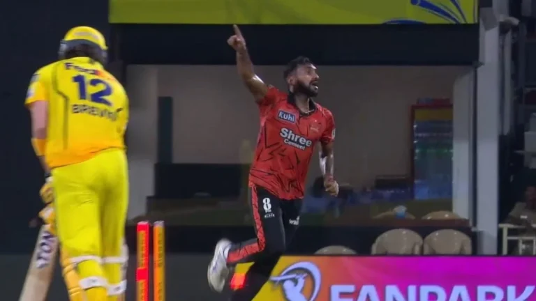 Eshan Malinga Shines as SRH Removes Dewald Brevis in Tense CSK Clash