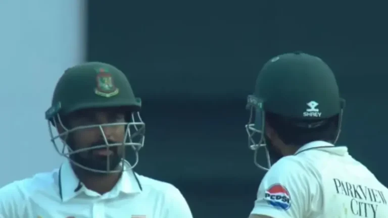 Heated Altercation: Litton Das and Mohammad Rizwan Clash in BAN vs PAK Test