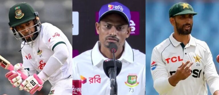 Taijul Islam Sheds Light on On-Field Exchange with Shan Masood in Sylhet Test