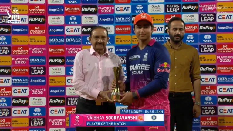 “Win the trophy”: Vaibhav Sooryavanshi throws challenge to Virat Kohli and RCB a – Vaibhav Sooryavanshi Shines as Rajasthan Royals Eliminate SRH in IPL 2026