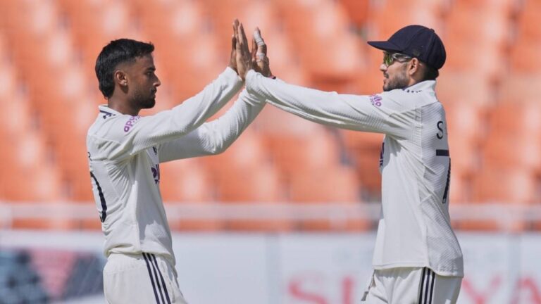 Debutant Suthar takes three after Gill, Rahul centuries lead India to 564 in Commanding Display