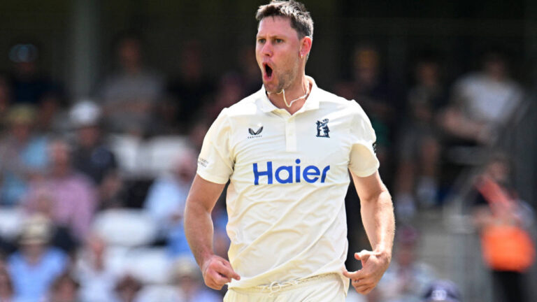 Beau Webster’s four-wicket burst puts Warwickshire on top